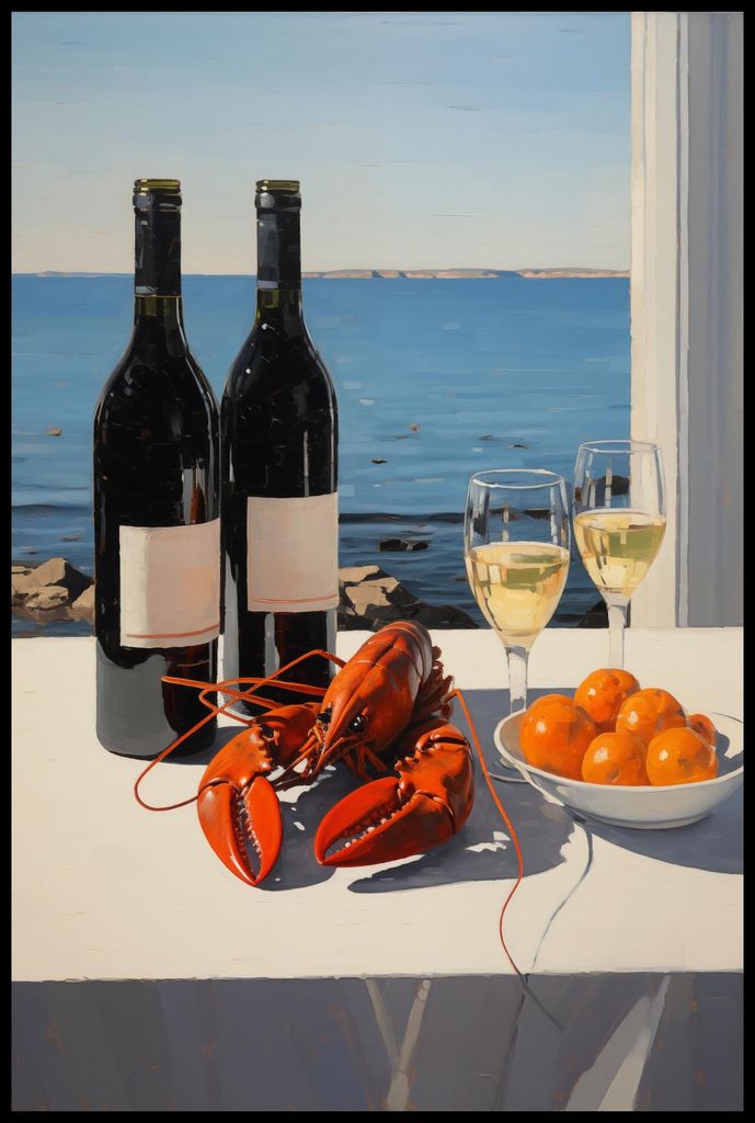 Plakat 61x91,5cm Mittagessen an der Bucht