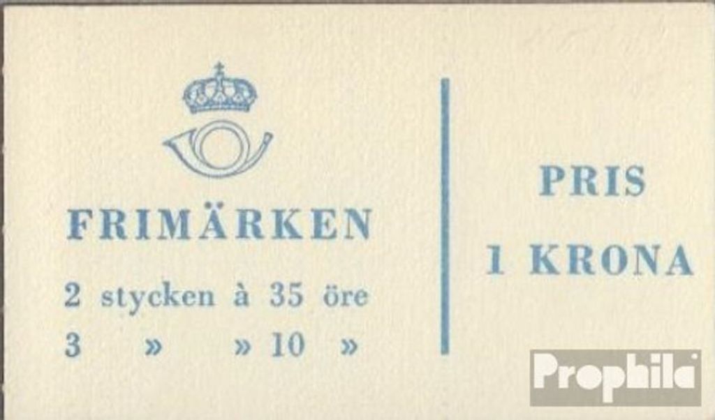 Briefmarken Schweden 1962 Mi MH5aa (kompl.Ausg.) postfrisch Gustav VI Adolf
