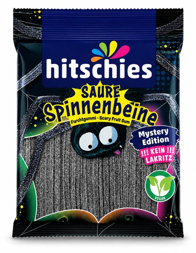 Hitschies Saure Spinnenbeine Mystery, Fruchtgummi, 125g Produktbild 