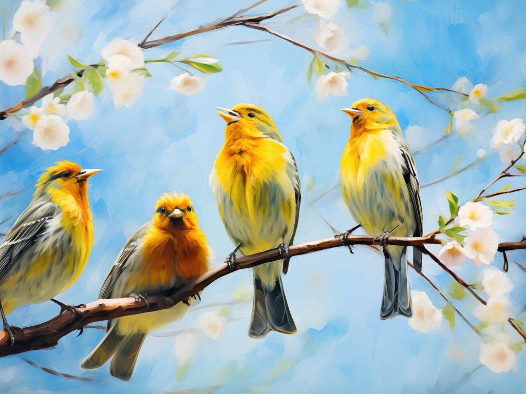 Plakat 20x15cm Frühlingspfiff