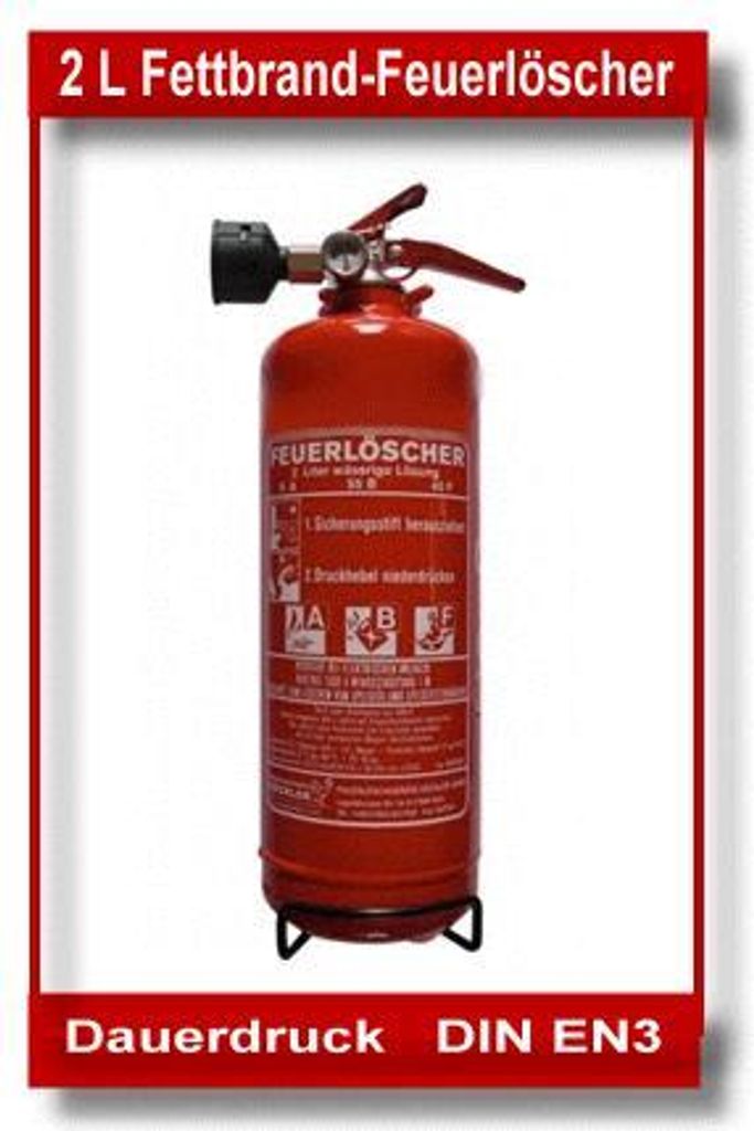Feuerlöscher 2 Liter Fettbrand Produktbild 