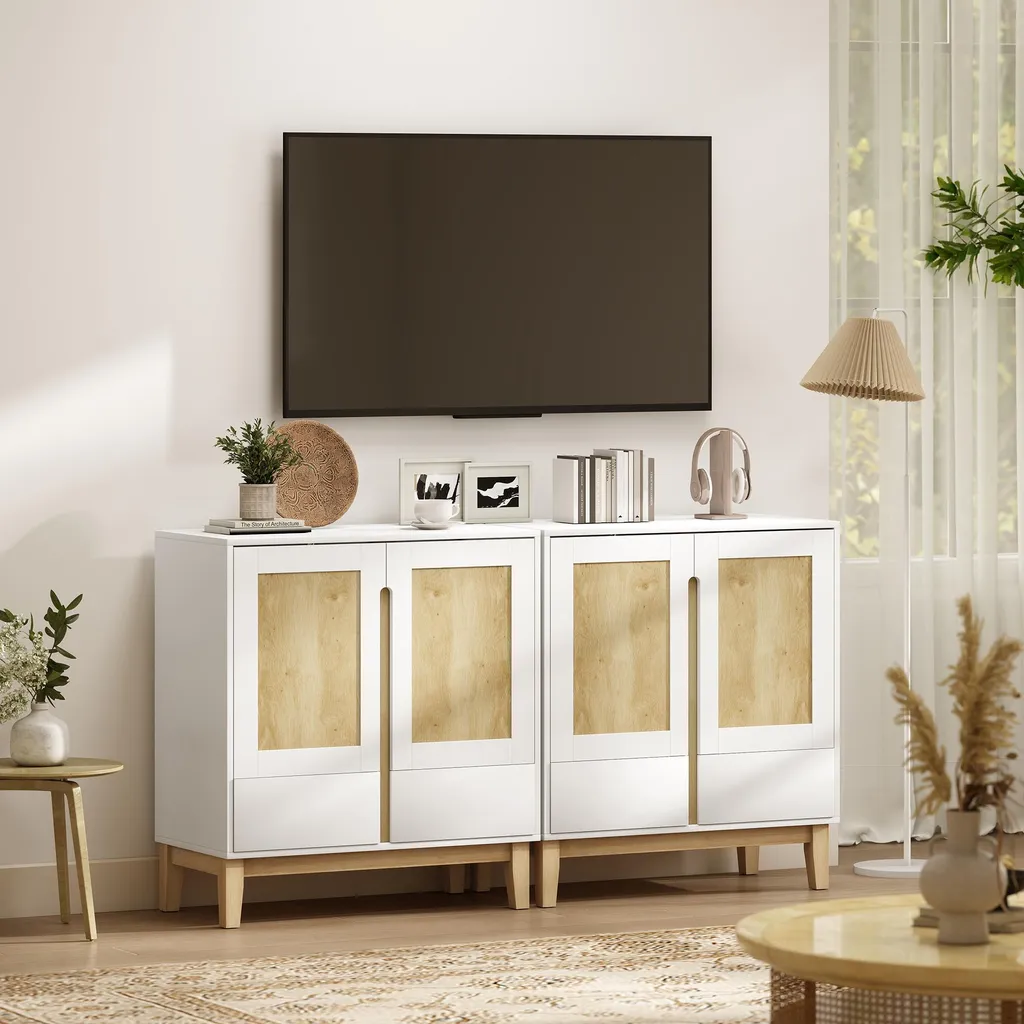 Buffet Bas Gain de Place : Solution de Rangement pour Cuisine et Salon - 8