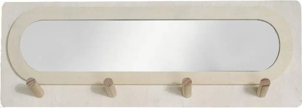 Lustre miroir design SIMPLICITY 75x47 cm pour décoration de couloir