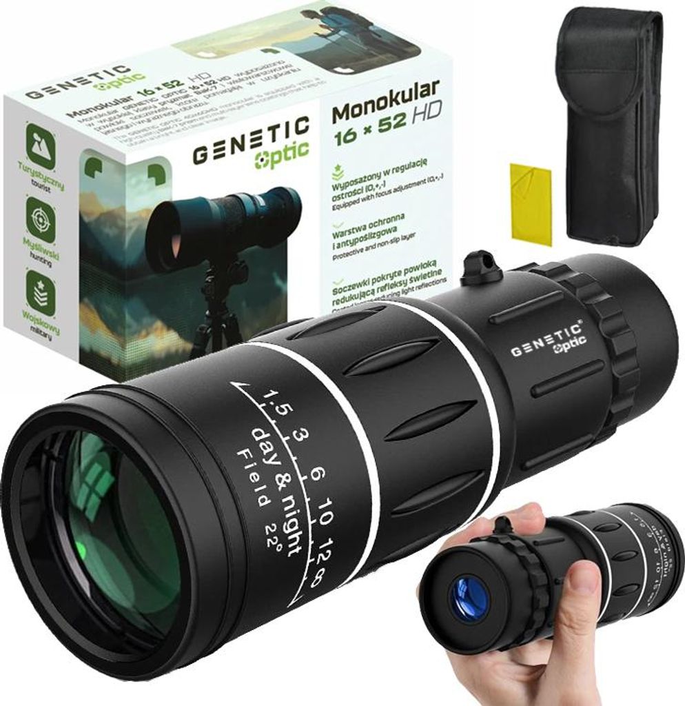 Monoculare 16X52 Military Turistický Dalekohled Hd Obrázek produktu 