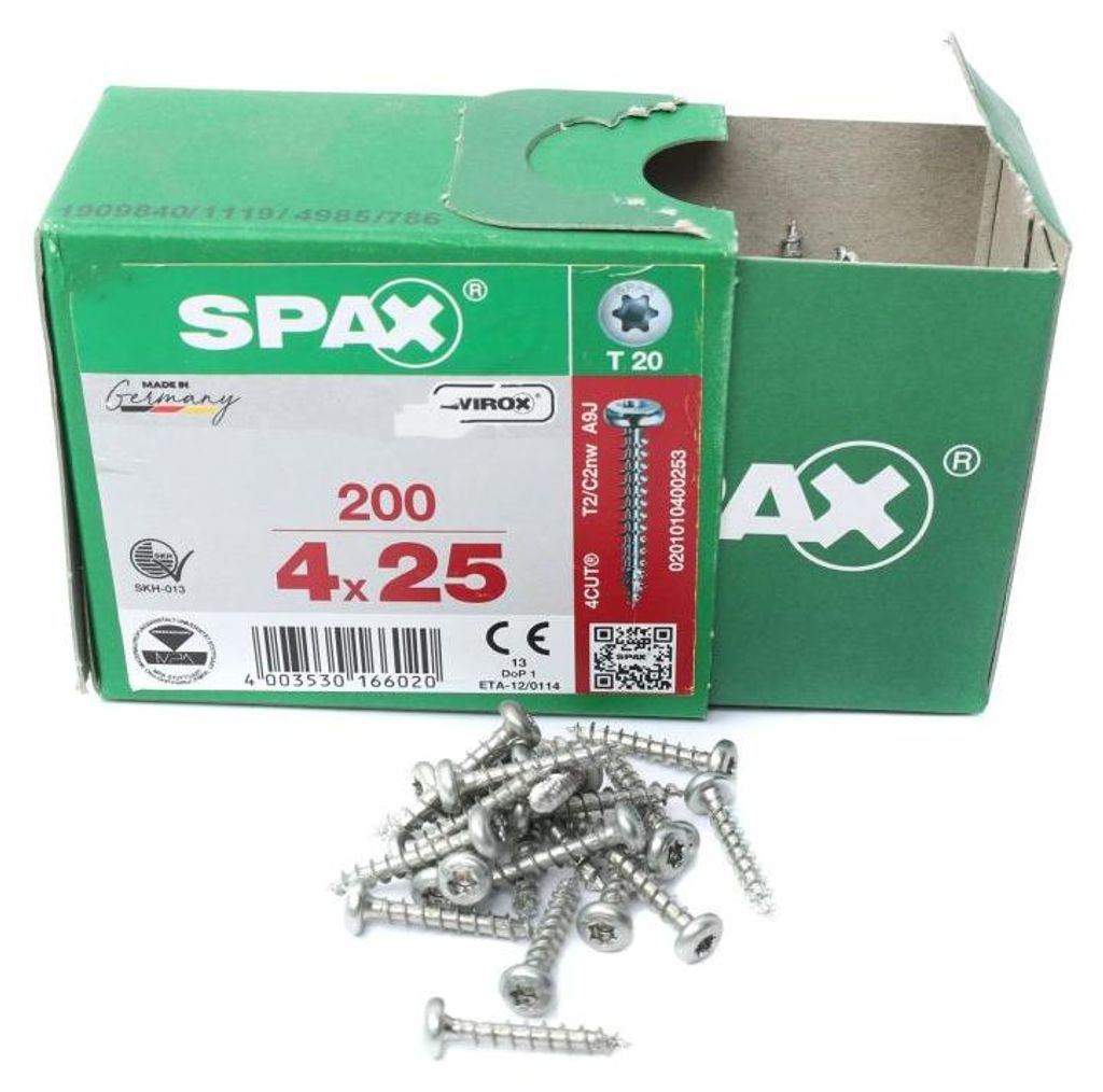 SPAX SeKo T-STAR plus 4,0x 25 Wirox KP Immagine del prodotto 