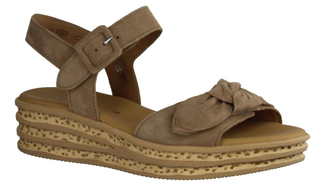 Gabor Comfort 8455318 Sandaletten, Damen, Leder, Peanut Produktbild 