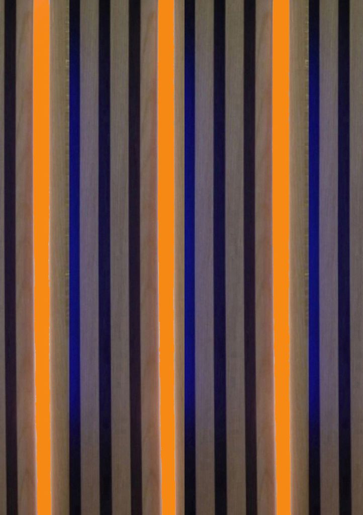 3391 LED Leuchte Kunst. Schiene weiß 3x150cm inkl. Netzteil ORANGE