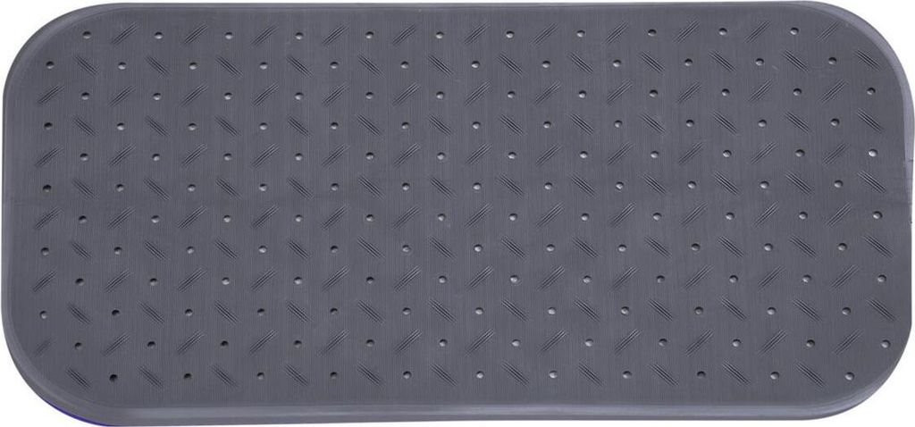 MSV Dusch-/Badeschutzmatte Bad - Gummi - grau - 36 x 97 cm Produktbild 