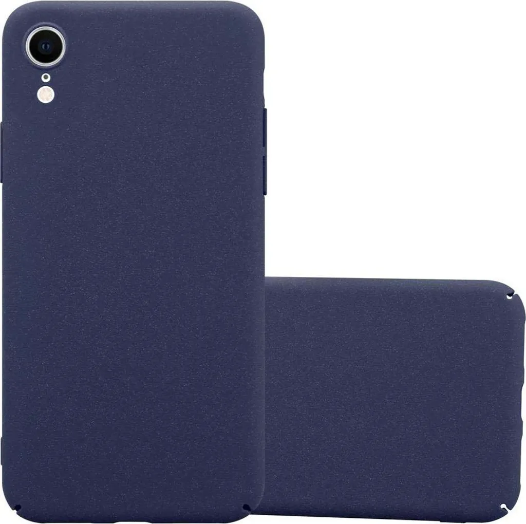 Cadorabo Cover iPhone XR Blu - Custodia Rigida Protettiva Antiurto