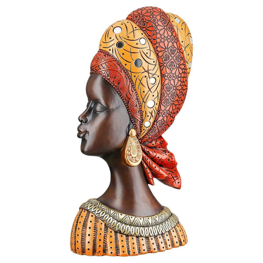Gilde Figur, Frau, Nosta , Kunstharz, braun, VE 2, L. 10 cm, B. 20 cm, H. 32 cm Höhe: 32.00 cm Breite: 20.00 cm Tiefe: 10.00cm 57785