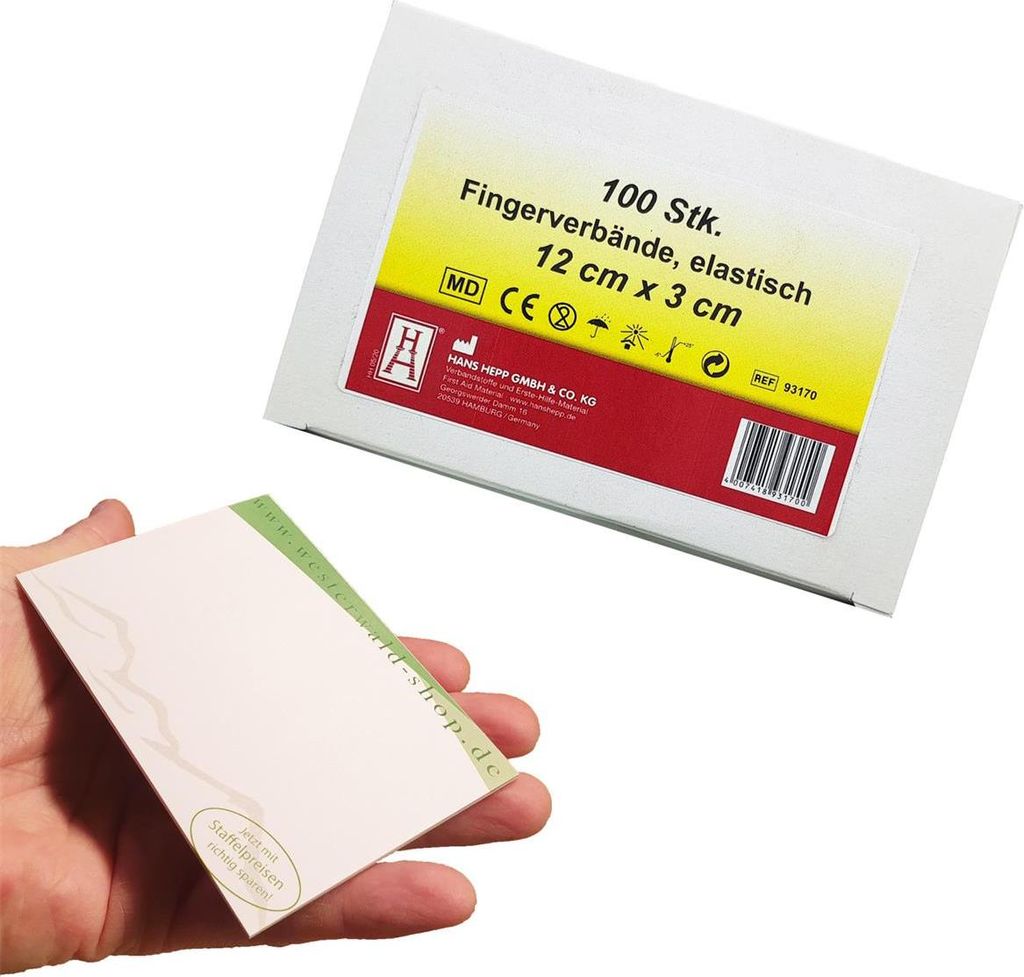 Zuverlässiger Fingerverband Pflaster, elastische Wundstrips weiß 100 Stück für schnelle Wundversorgung 120x30mm