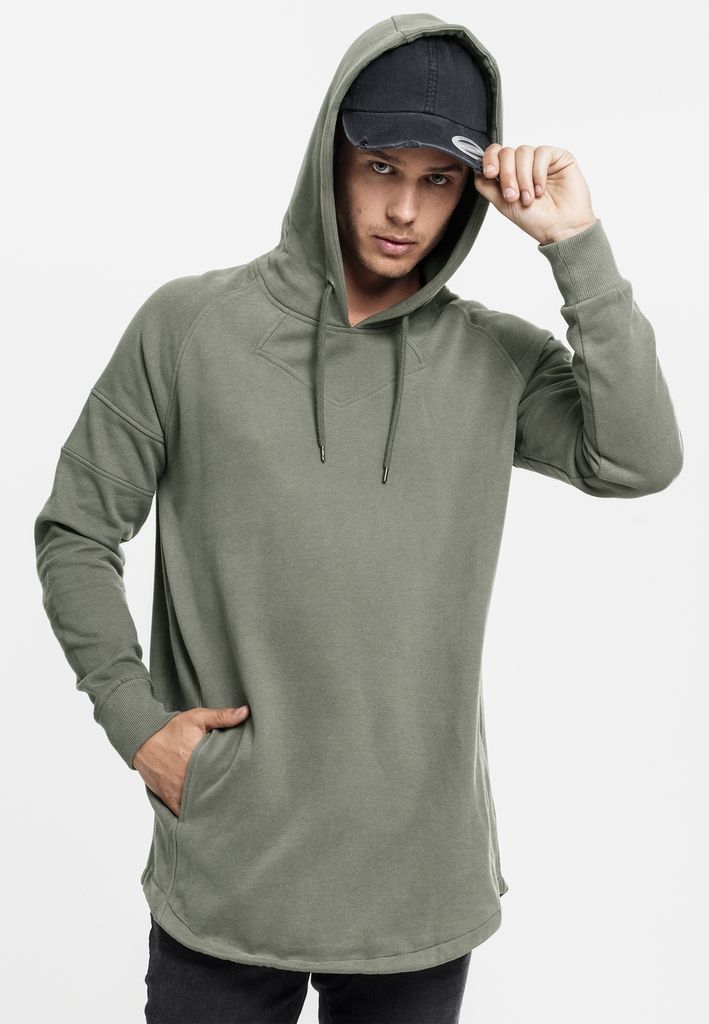 Urban Classics Hoodie Long Shaped Hoody Black-S