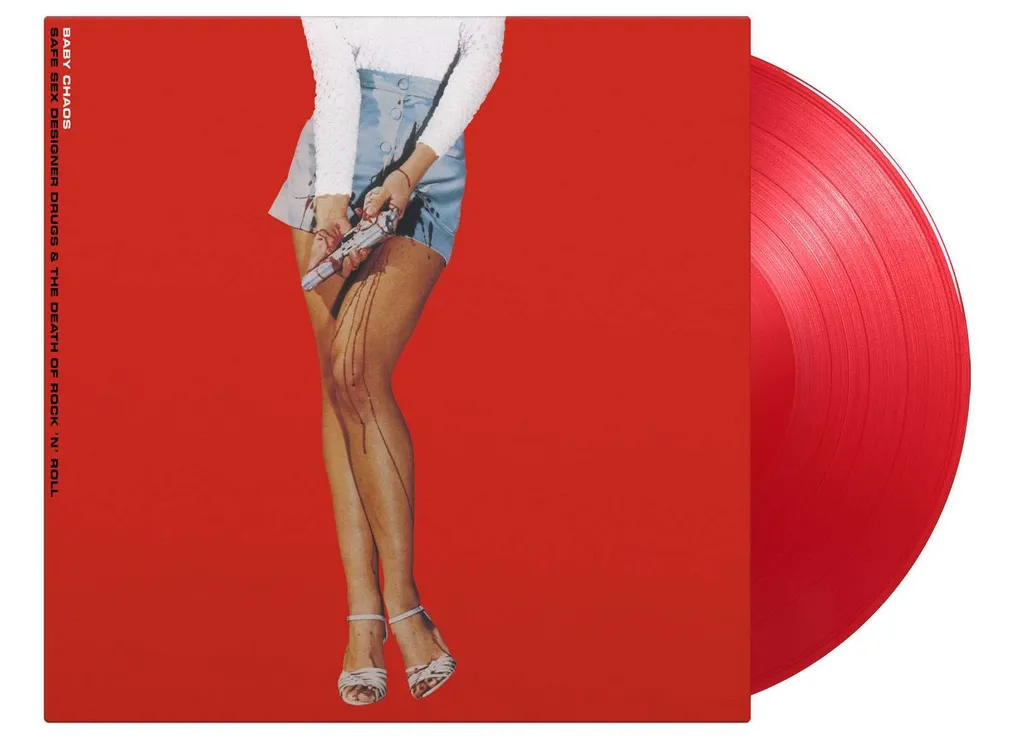 Album Rock Baby Chaos Safe Sex Designer Drugs Vinyle Rouge pour Salon