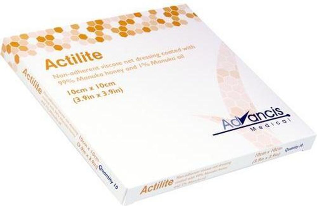 ACTILITE 10x10 cm Honig Wundauflage Produktbild 