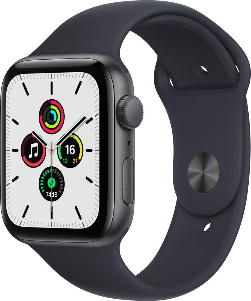 Apple Watch SE 44mm vesmírne sivé hliníkové puzdro/polnočný Obrázok produktu 