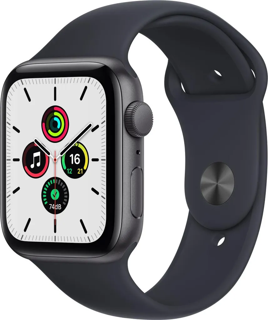 Apple Watch SE 44mm GPS : Restez Connecté et en Sécurité en Aluminium Gris