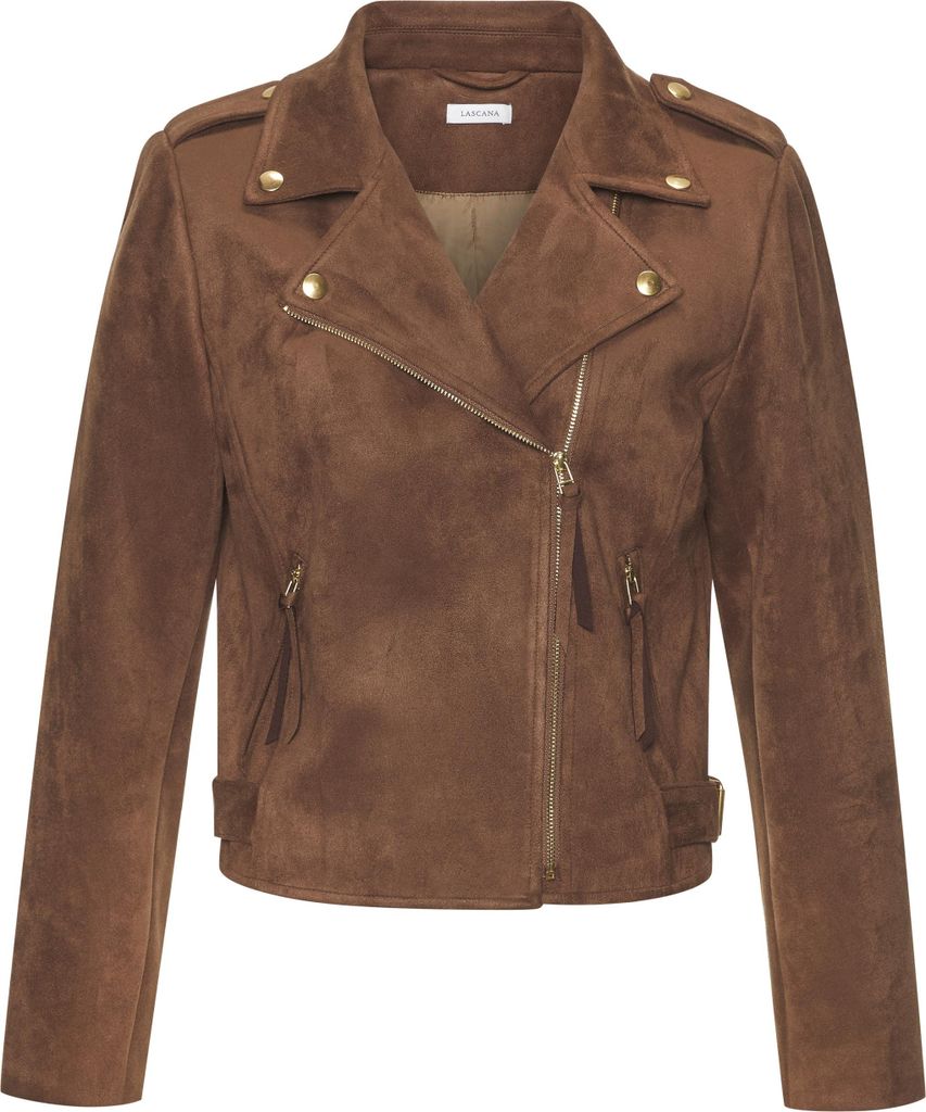 LASCANA Bikerjacke cognacfarben Größe 42