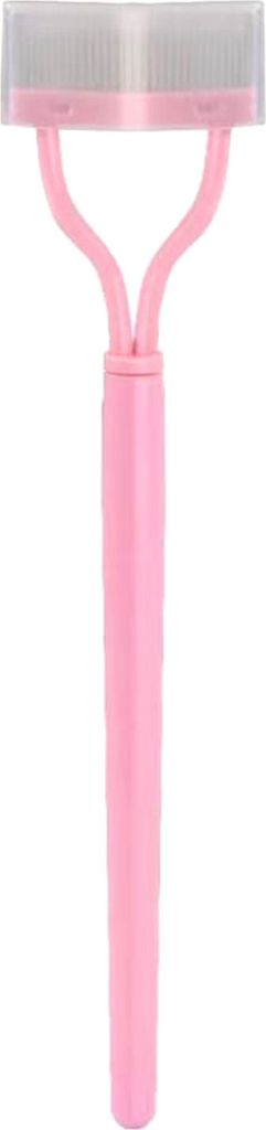 Tragbarer gebogener Wimpernkamm, ergonomischer Wimperntrenner aus Stahlzähnen, Wimpernformer für Frauen und Mädchen, Reise-Mascara-Applikatorbü...