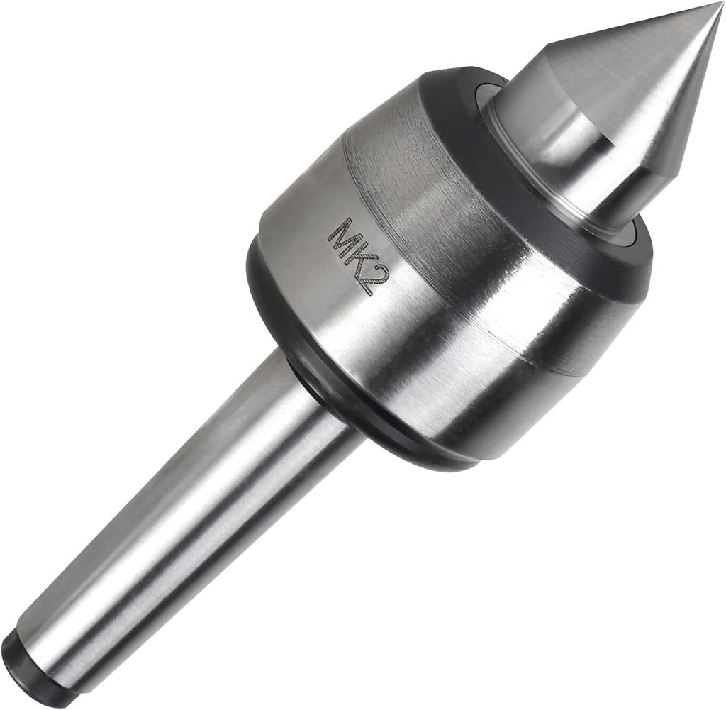 Mitlaufende Zentrierspitze MK2, Mitlaufende Körnerspitze, Zentrierspitze 60 Grad Rollkörner, MK2 Kegel Spitzen Drehbank Zubehör