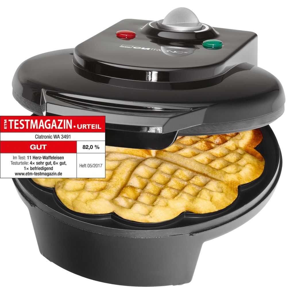 Clatronic Gaufrier 1200W WA 3491 noir Image du produit 
