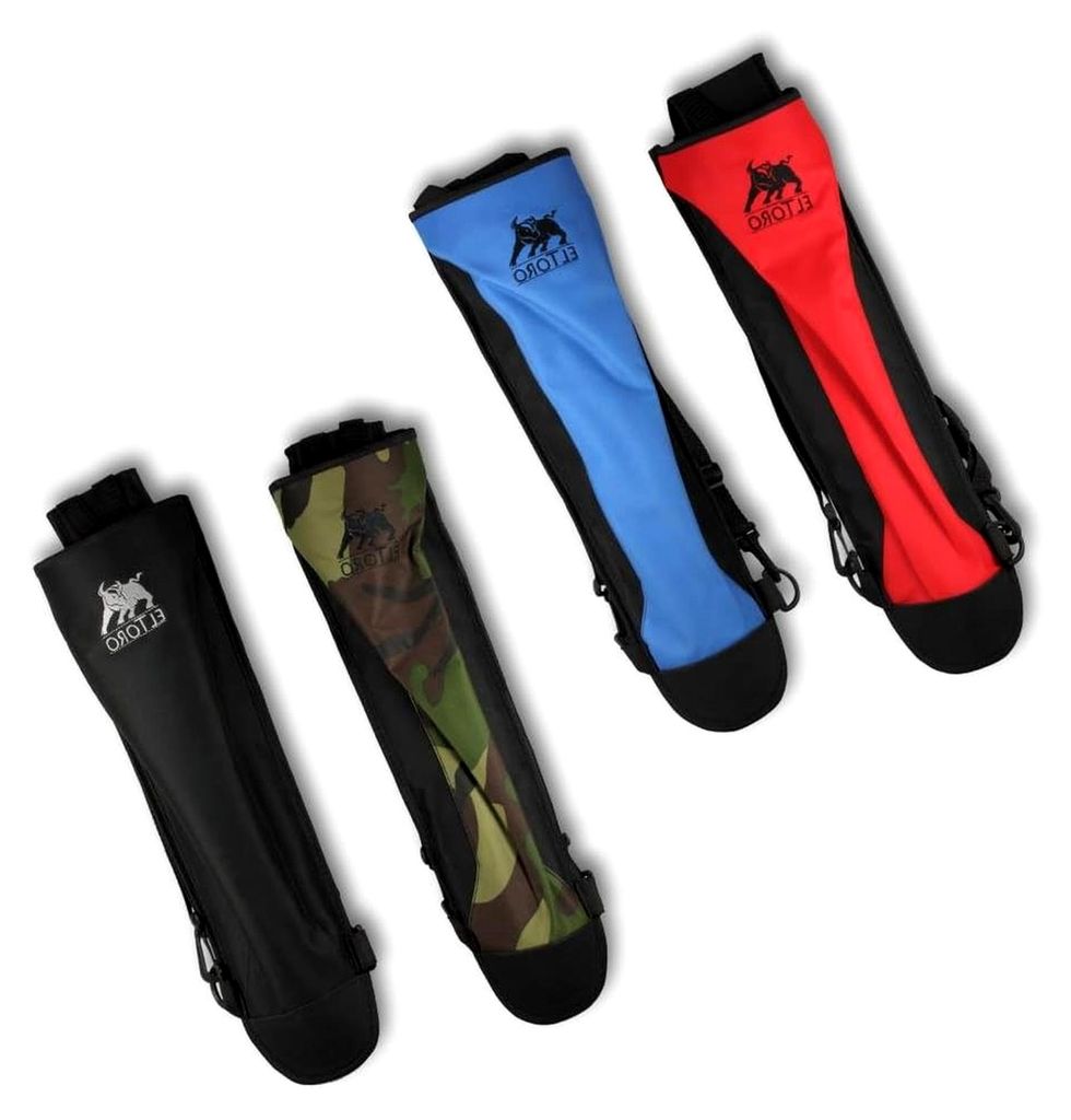 Rückenköcher Back Pack (schwarz) – funktioneller Bogenköcher aus robustem Nylon – verstellbare Dreipunktaufhängung – für 10–15 Pfeile ...