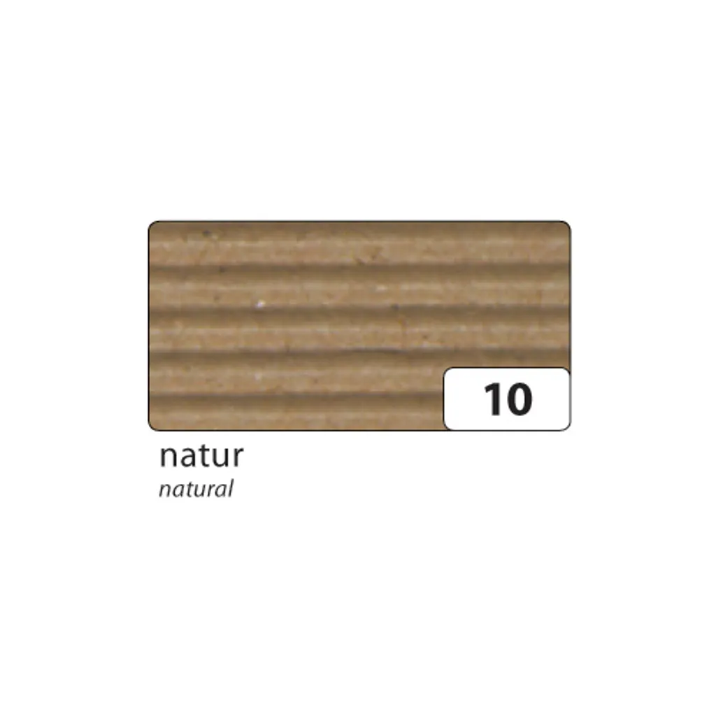 Folia 741010 Cartone ondulato - 50 x 70 cm, naturale - 4