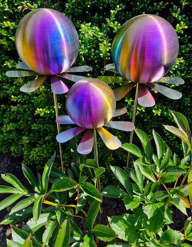 Blütenzauber Rotterdam Rosenkugel 15/15/10 cm Edelstahl Produktbild 