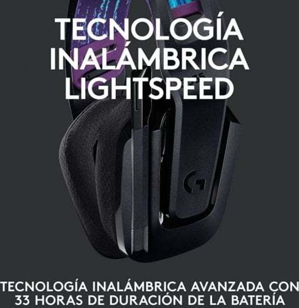 Logitech G G535 Kopfhörer Kabellos Kopfband Gaming Schwarz Produktbild 19