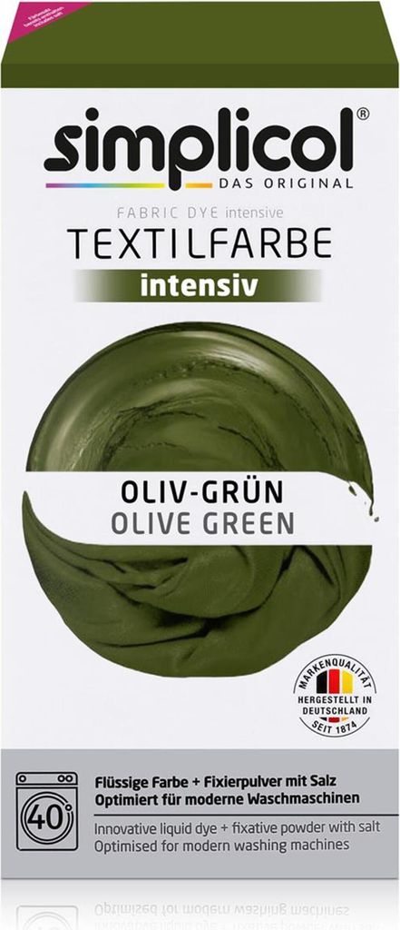Simplicol textilní barvivo intenzivní vše v 1 v olivově Obrázek produktu 2