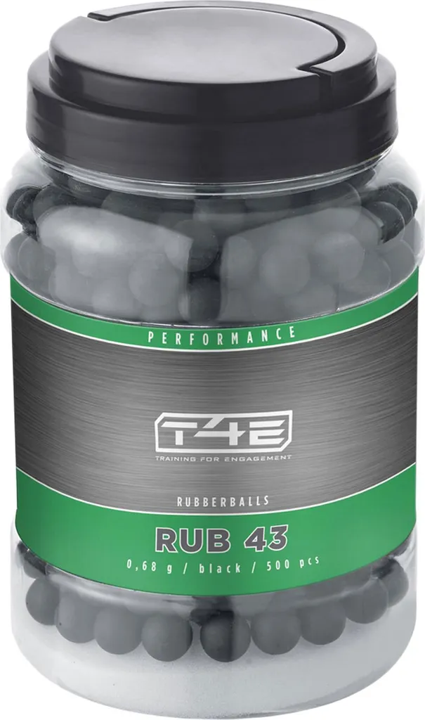 Billes caoutchouc .43 entraînement tactique Umarex T4E M&P9c PPQ