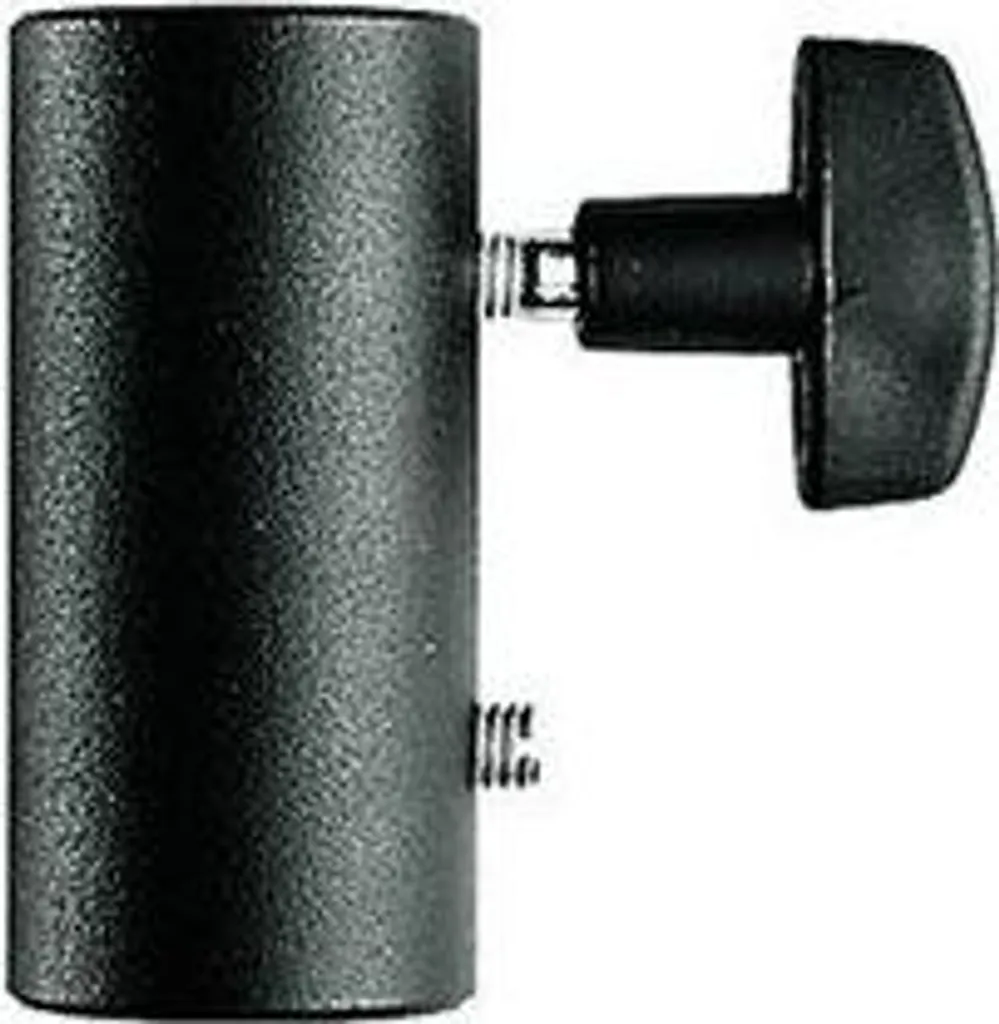 Spigot Manfrotto 158 en Aluminium Noir Ultra Léger 80g et Long 65 mm