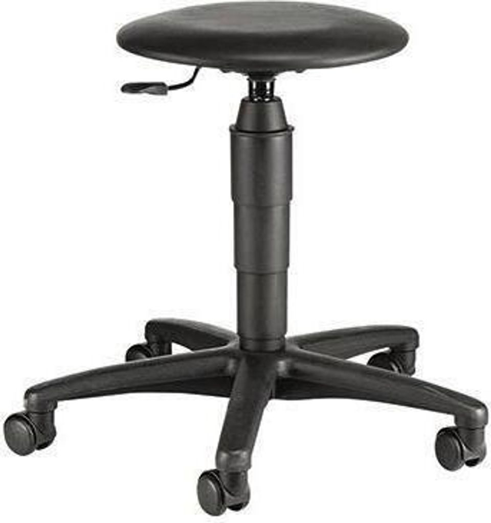 Sitzhocker TEC 60 schwarz Farbe der Sitzfläche: schwarz Farbe des Fußkreuzes: schwarz