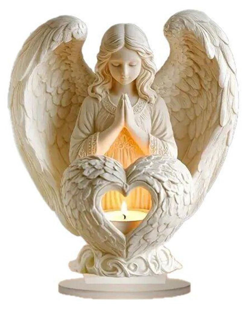 Engel-Ornament, Acryl-Dekorationsstatue, weißer Weihnachtsschmuck, einfach zu montieren, Symbol der Reinheit, Weihnachtsdekoration