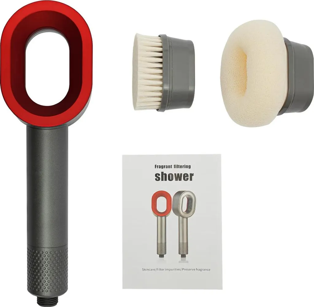 Douche filtrante pour peau sensible avec filtre charbon et jet massage