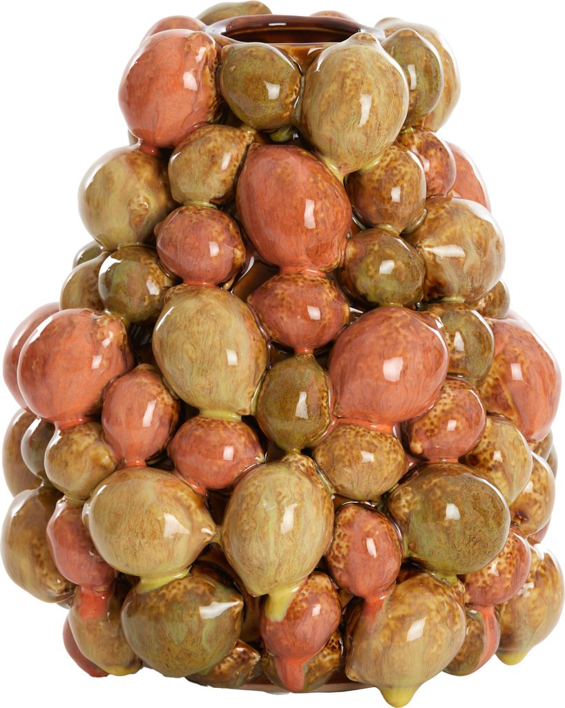 Light & Living - Vase CITRUS - Ø18x21cm - Braun