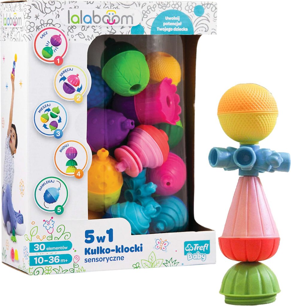Trefl Lalaboom Kugelblock Set 30 Stück
