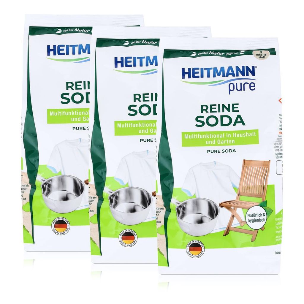 Heitmann pure Reine Soda 500g - Für Haushalt, Küche, und Produktbild 