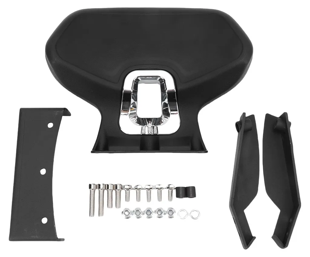 Dossier passager moto étanche en aluminium pour NSS350 noir