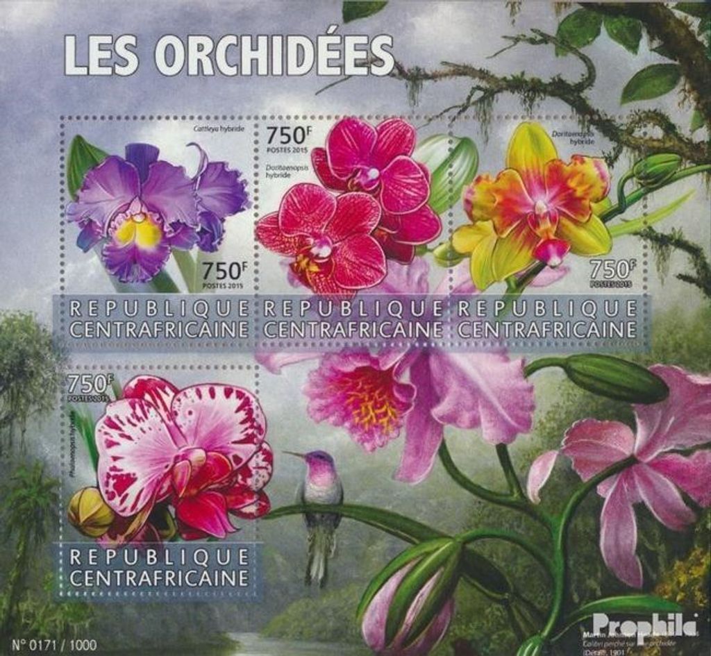 Briefmarken Zentralafrikanische Republik 2015 Mi 5830-5833 Produktbild 