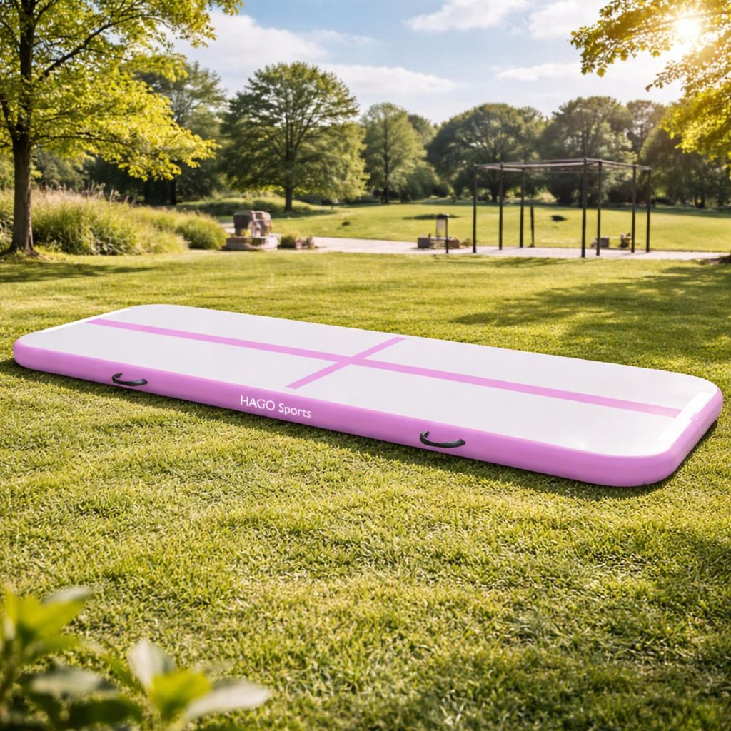 HAGO24 AirTrack Turnmatte 5m Pink Gymnastikmatte Produktbild 