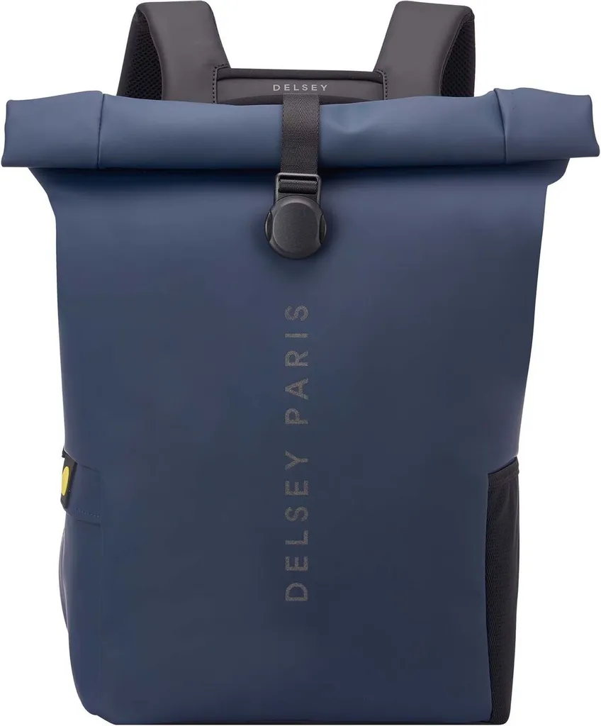 Sac à Dos Voyage et Travail Turenne Soft DELSEY 26L Rolltop Bleu Nuit
