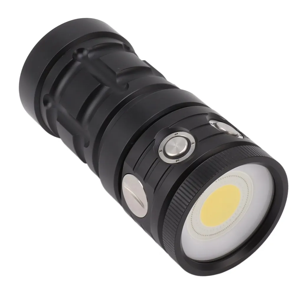 Torche de plongée sous-marine LED étanche avec dragonne de sécurité