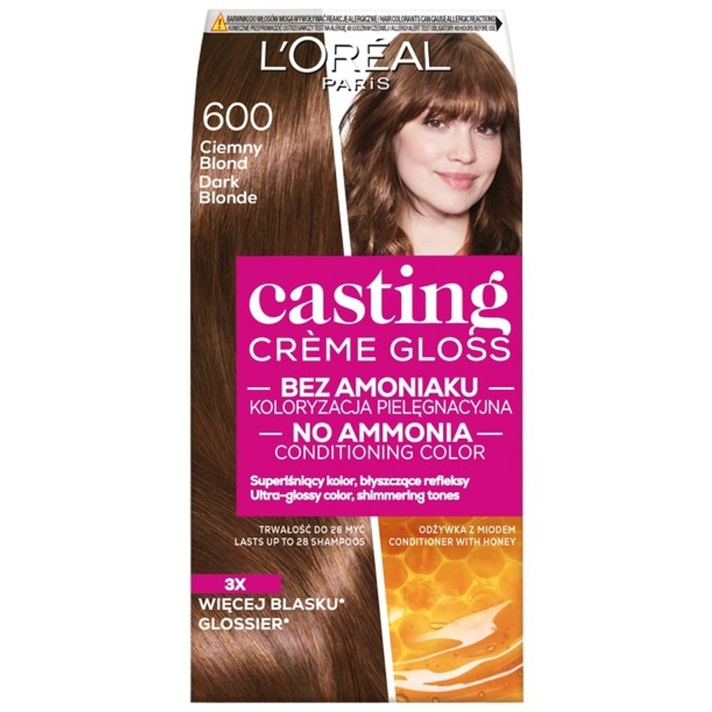 L'oreal Casting Farba 600 Ciemny Blond 48 ml + 72 ml + 60 Obrázek produktu 