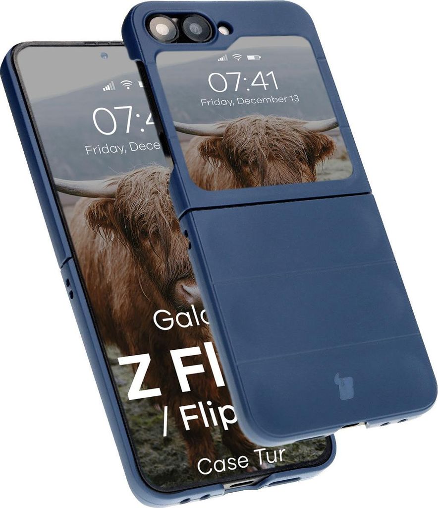 Bizon Case Tur Samsung Galaxy Z Flip 6 / 7 FE marineblau