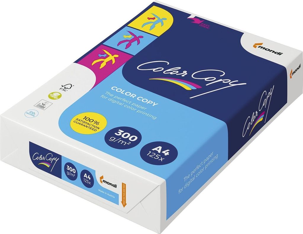Mondi 2100005114 ColorCopy® - A4, 300 g/m², bianco, 125 Immagine del prodotto 