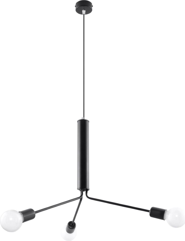 Kronleuchter DUOMO 3D 3xE27 15W Stahl 100x75x75cm Sollux Lighting