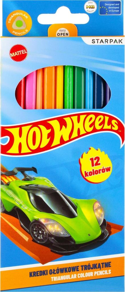Buntstifte 12 Farben Hot Wheels STARPAK 553671