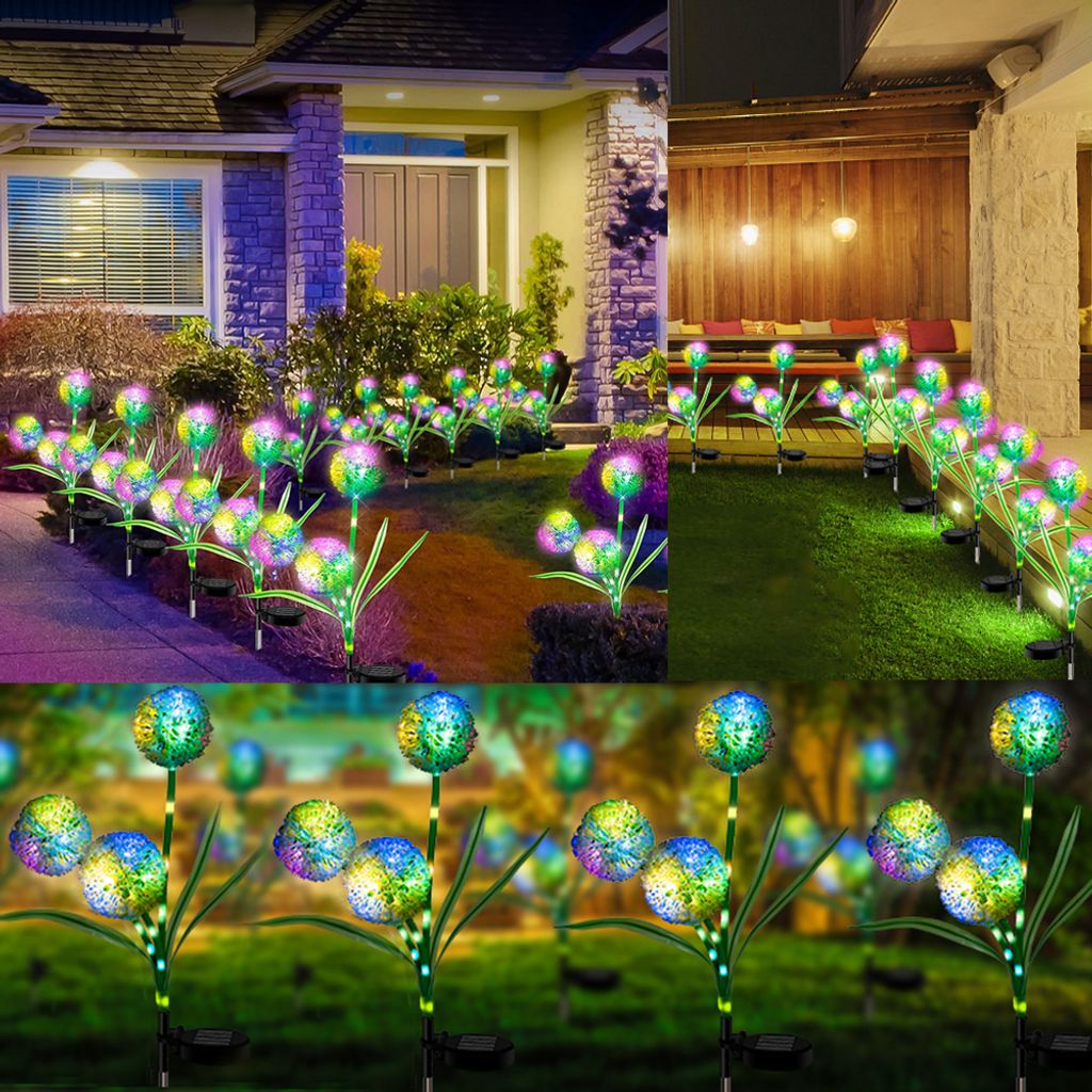 2 Lanterne Solari LED Esotec Da Giardino Con Pannello Solare, Luce Calda - Foto 2