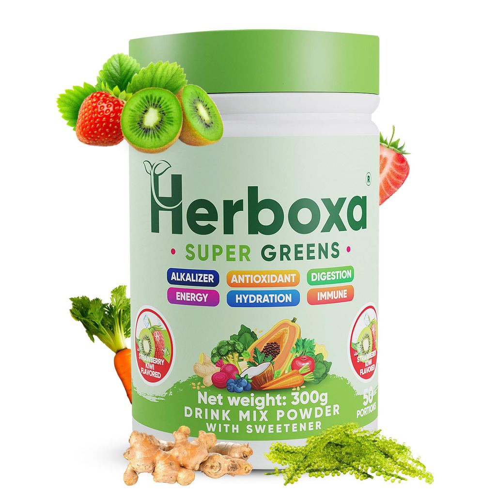 Herboxa SUPER GREENS – Zielone proszki wspomagające Zdjęcie produktu 