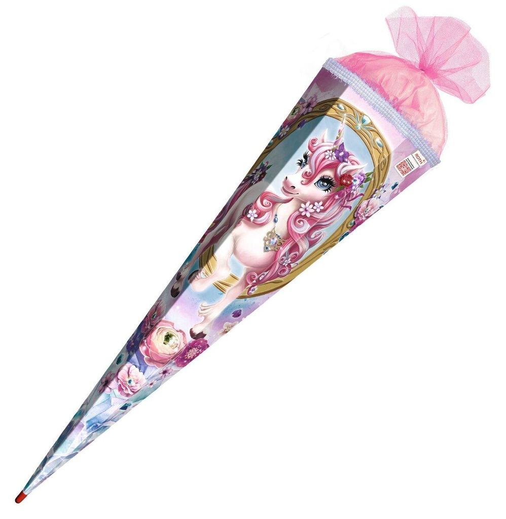 ROTH 678935 ROTH Schultüte "Einhorn Beauty", eckig, 850 mm Immagine del prodotto 